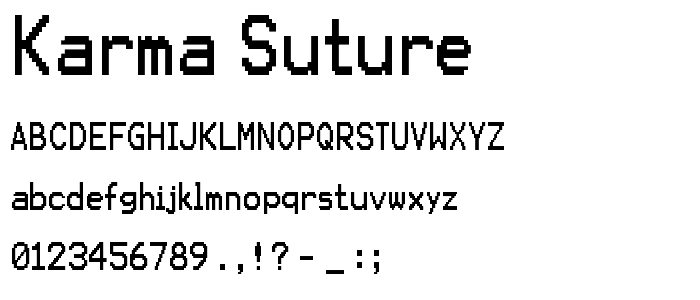 Karma Suture font